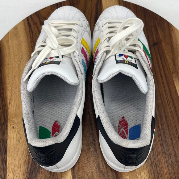 Adidas Superstar Trifoil FU9521 Mens 8.5 Cloud White Shell Toe Shoes - Picture 14 of 15